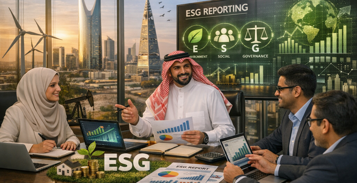 إعداد تقارير ESG في السعودية: الدليل المهني الشامل