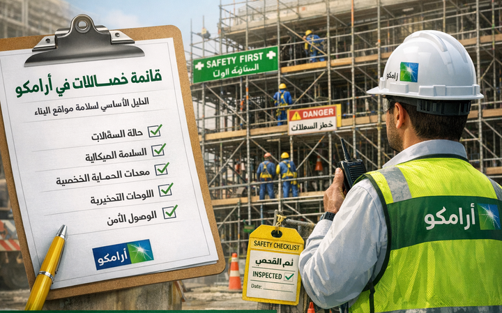 قائمة فحص السقالات في أرامكو: الدليل الأساسي لسلامة مواقع البناء