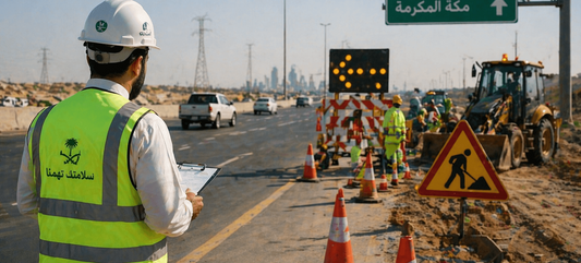 السلامة في مناطق العمل على الطرق في المملكة العربية السعودية: الدليل الشامل