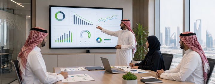 فريق سعودي يستخدم تحليل البيانات لتقليل التكاليف وتحسين الأداء المؤسسي