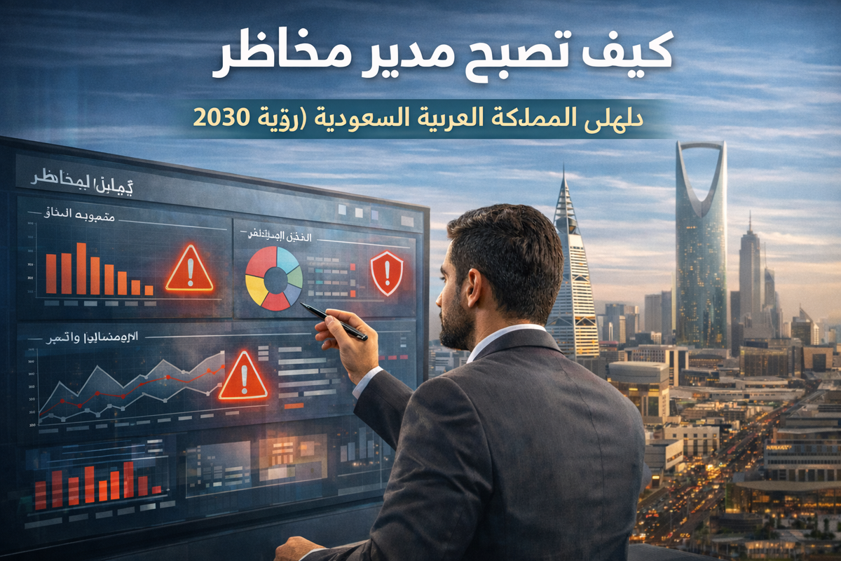 كيف تصبح مدير مخاطر: الدليل المهني الشامل لفرص رؤية 2030 (2026)