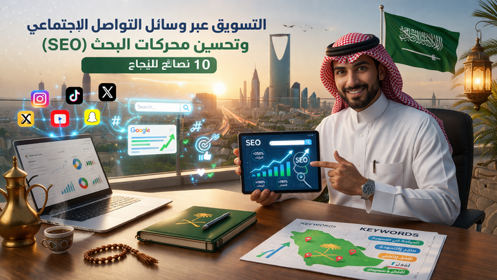 التسويق عبر وسائل التواصل الاجتماعي وتحسين محركات البحث (SEO): 10 نصائح للنجاح