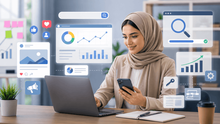 التسويق عبر وسائل التواصل الاجتماعي وتحسين محركات البحث (SEO): دليل المبتدئين