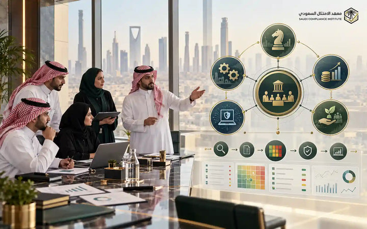 رسم توضيحي لتسوية المنازعات الضريبية ومواعيد الاستئناف أمام GSTC في المملكة العربية السعودية.