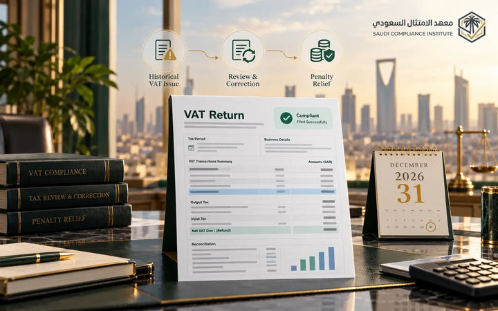 Saudi VAT return review and correction for ZATCA penalty relief before December 2026