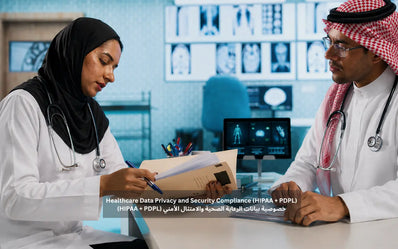 خصوصية بيانات الرعاية الصحية والامتثال الأمني (HIPAA + PDPL)